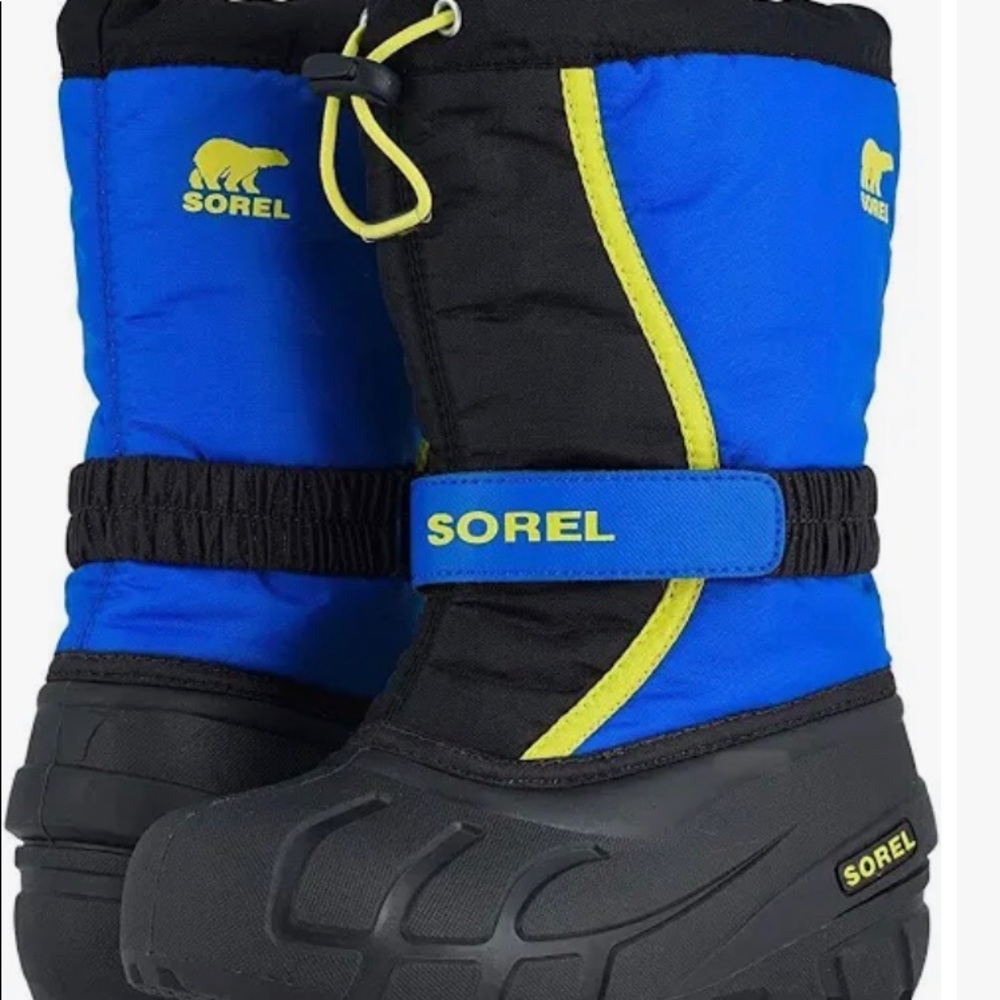 Sorel Boys Snow Boots, 3 / blue - Like New!